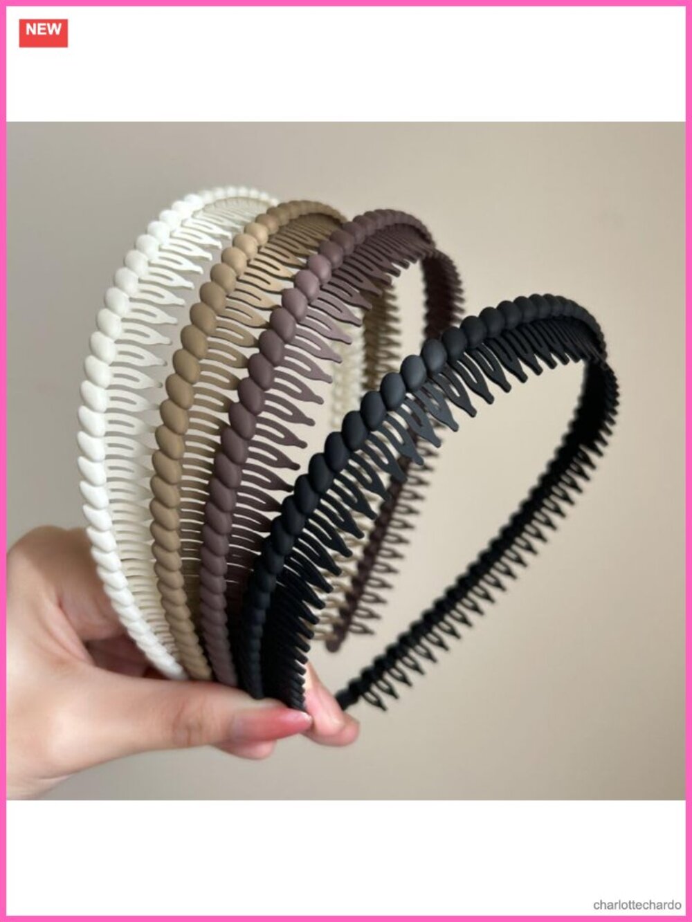 Non Slip Plastic Comb Headbands with Teeth for Women